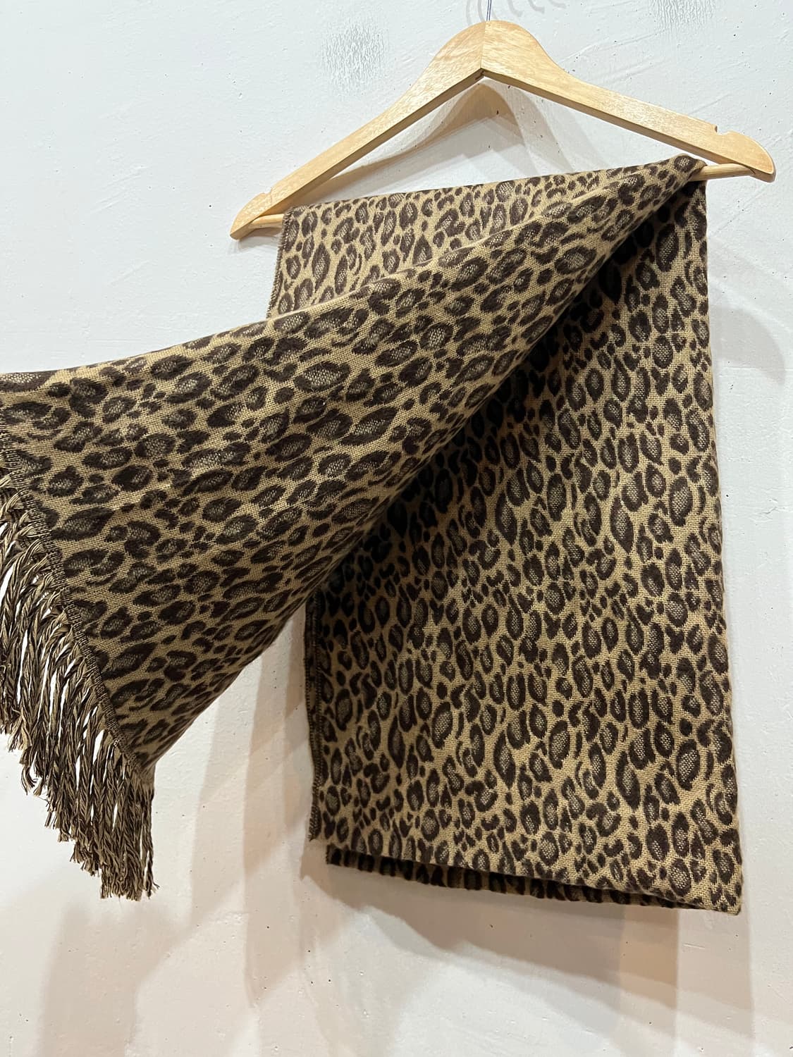 일본빈티지 레오파드 숄 머플러 상품이미지4