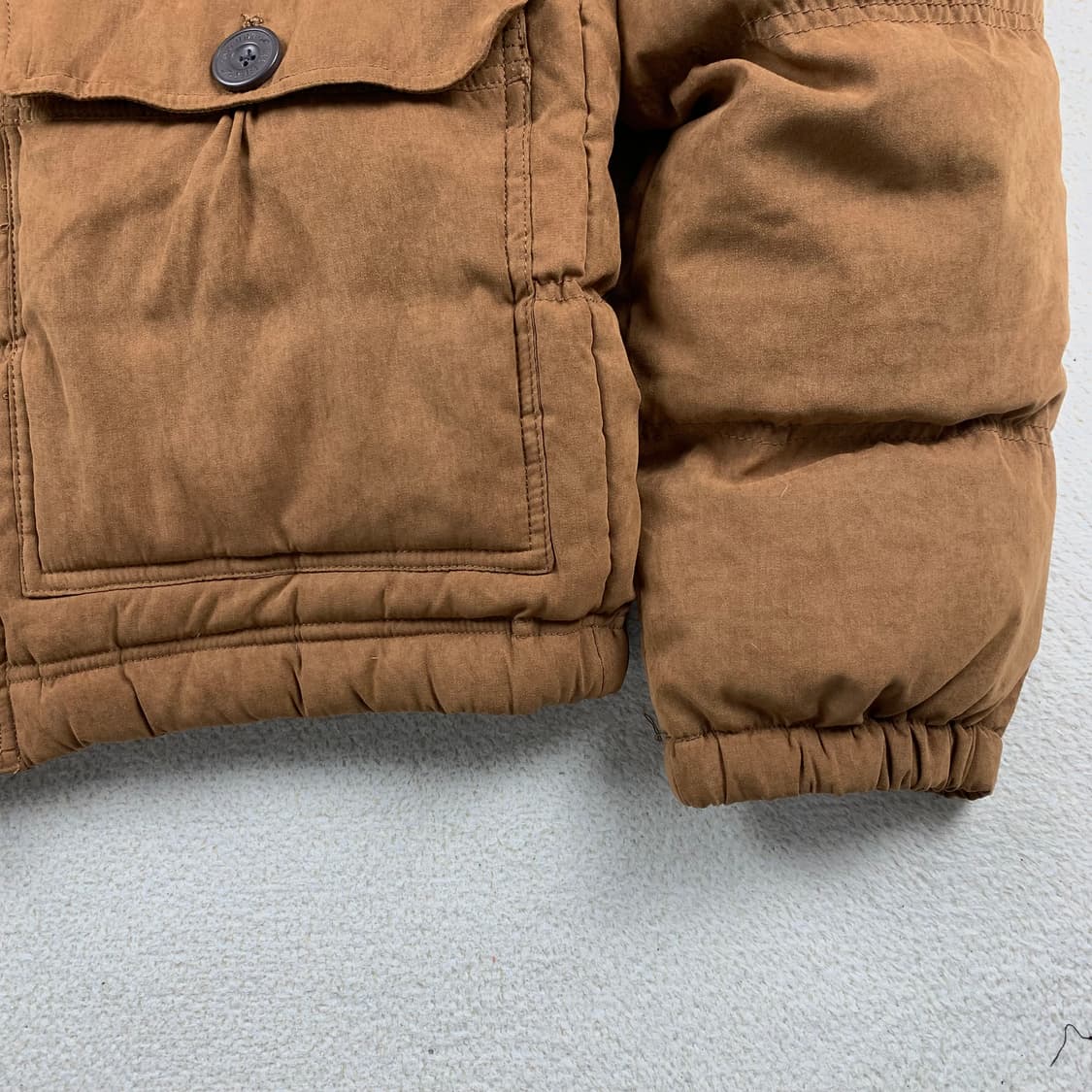 홀리스터 자수로고 후드 퍼 다운 패딩 자켓 브라운 상품이미지7