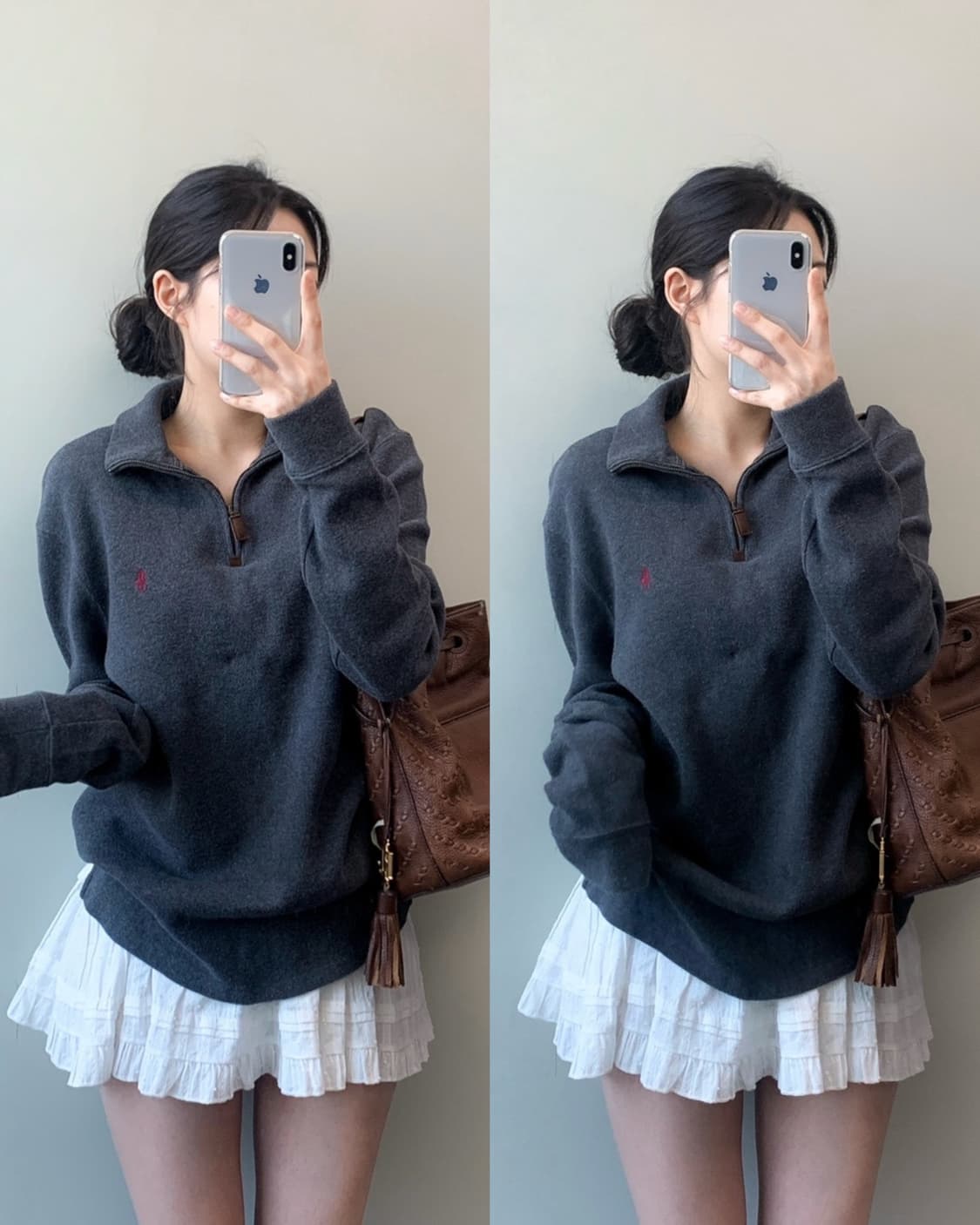 폴로 반집업 니트 상품이미지1