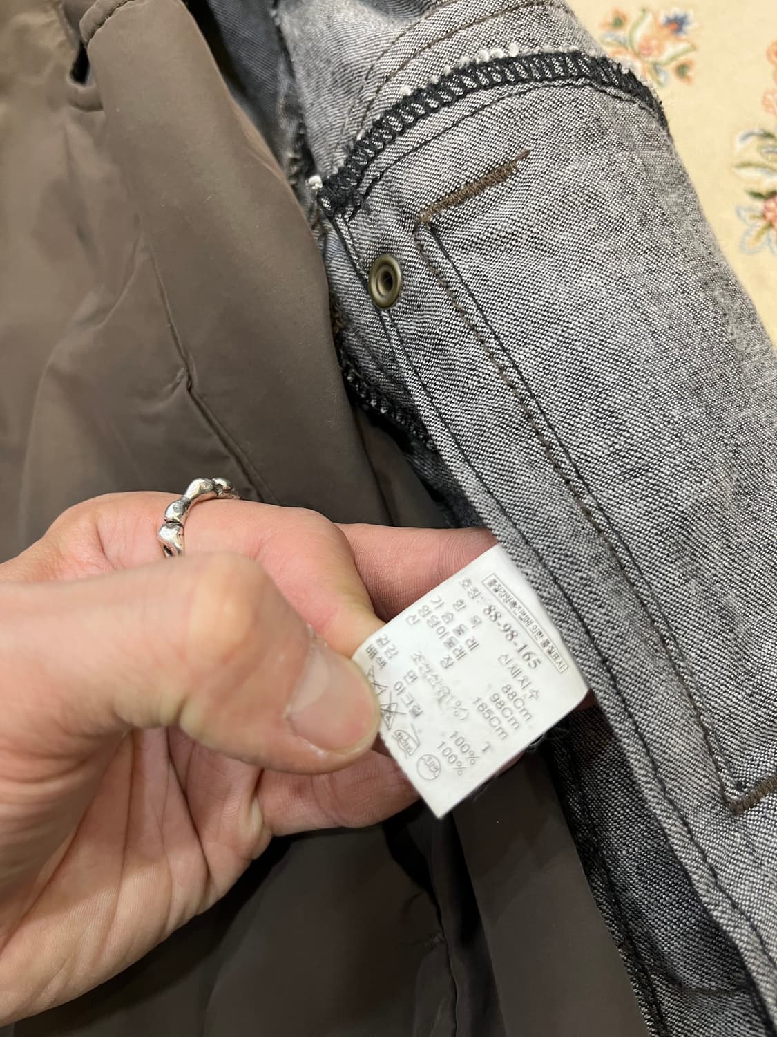 시스템 데님 하이넥 자켓 상품이미지9