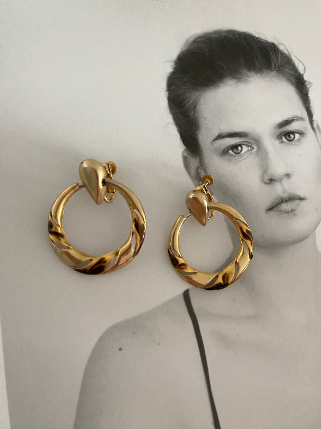 빈티지 귀찌형 귀걸이 2종 세트 상품이미지6