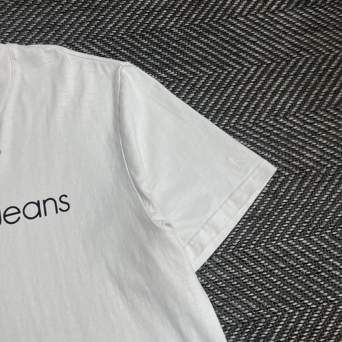 캘빈클라인 스펠아웃 화이트 반팔 티셔츠o 4928 상품이미지2