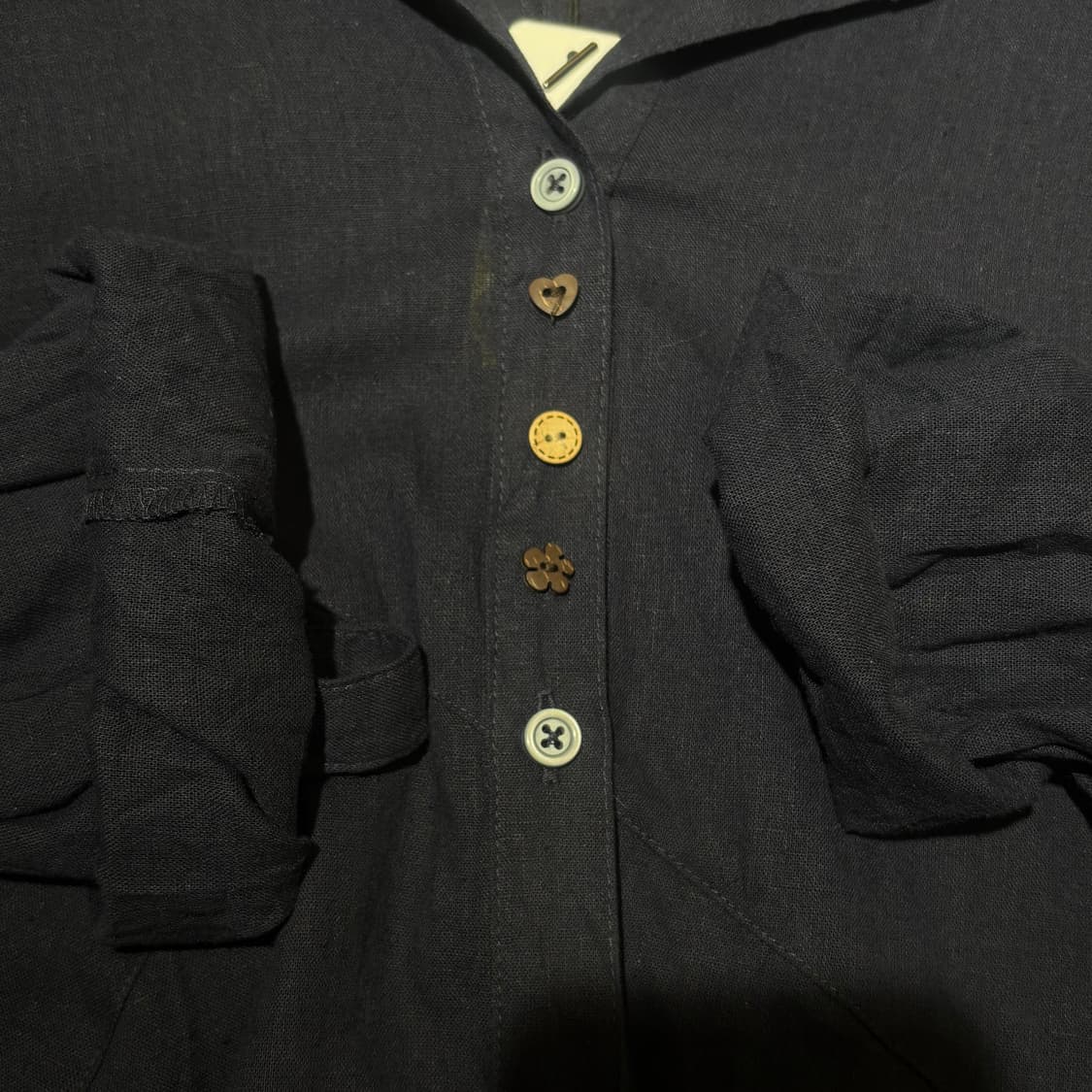 NOA-GE 버튼 블라우스 상품이미지4