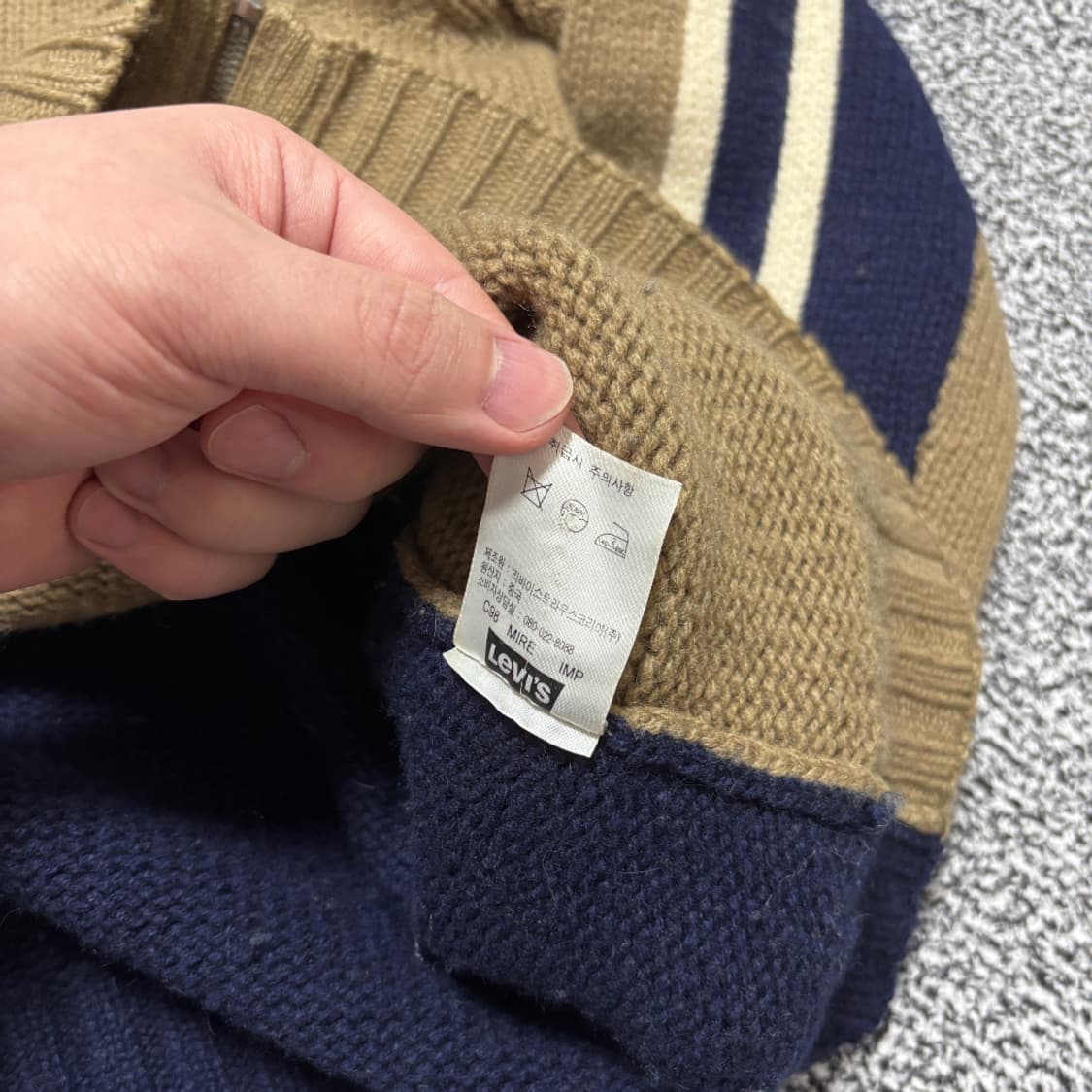 Levis 리바이스 울 니트집업 상품이미지6