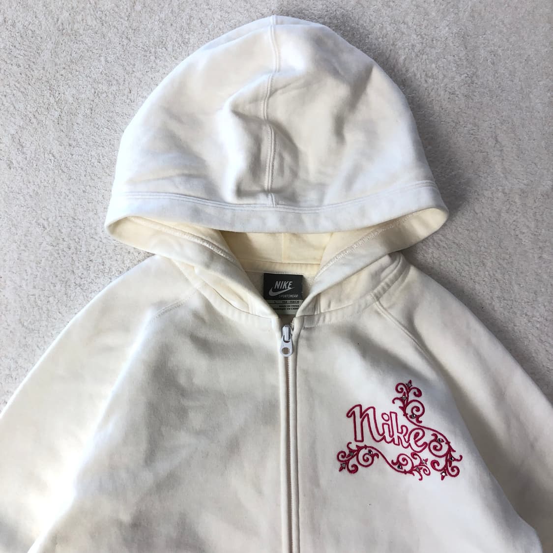 나이키 화이트 후드집업 상품이미지3