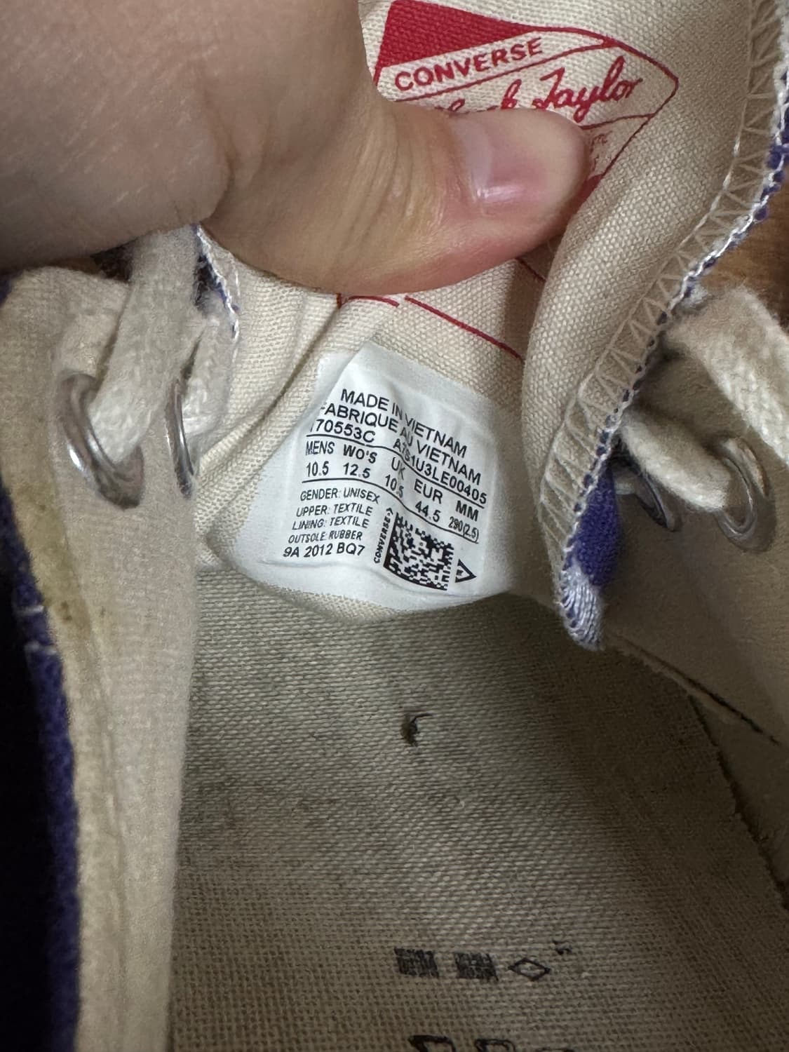 컨버스척테일러 캔디그레이프(290) 상품이미지5