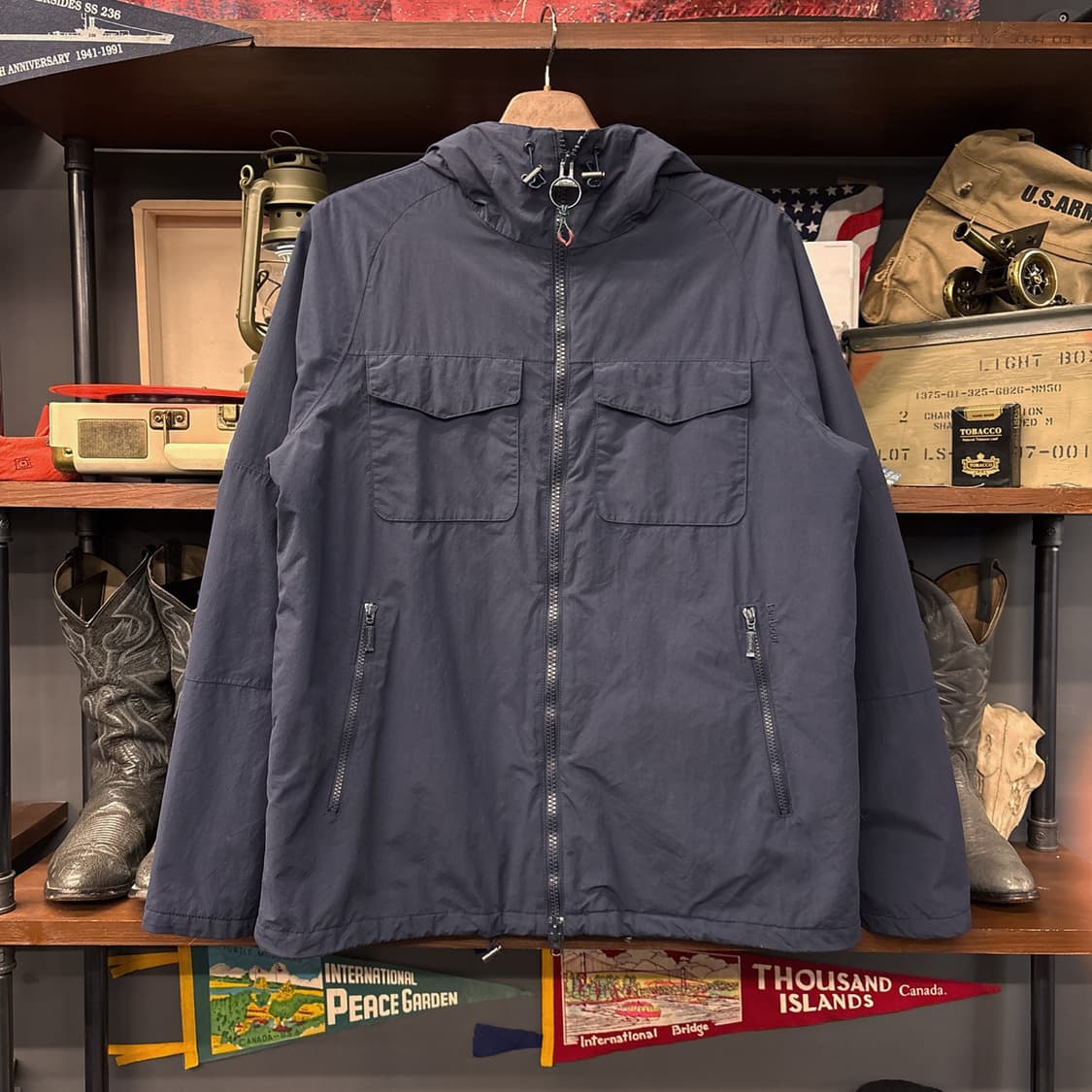 바버 웨더 컴포트라인 할렉 멀티포켓 나일론 후드파카 N967 상품이미지1