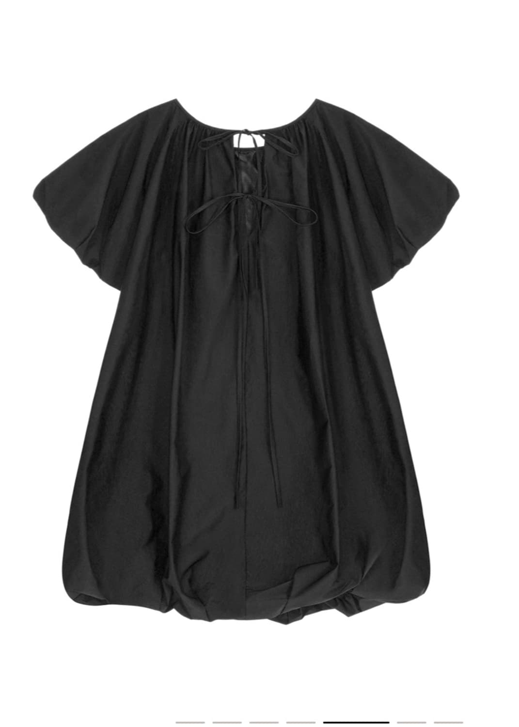 Cosmoss 볼륨 미니드레스 블랙 상품이미지4