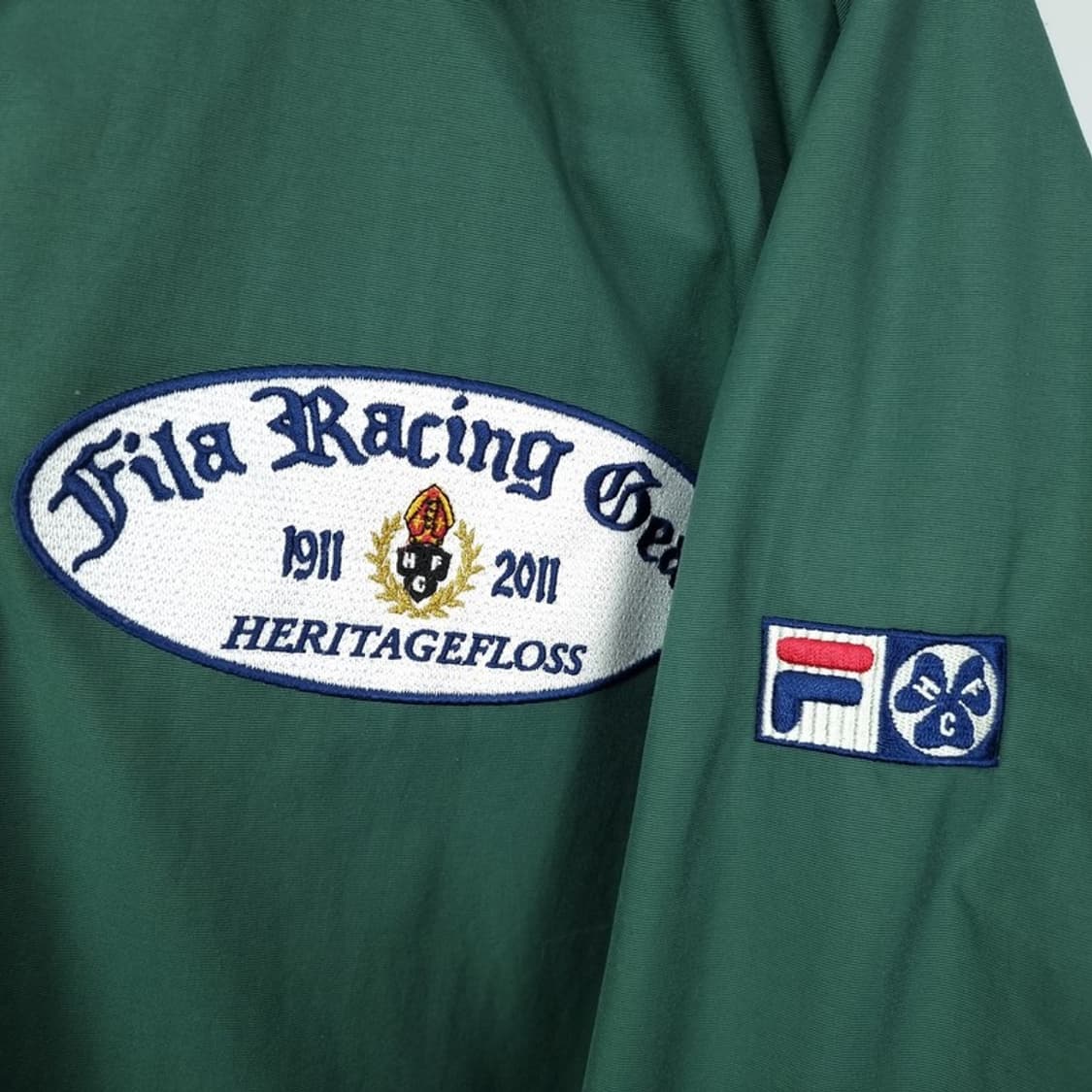 [휠라 X 헤리티지플로스] (새상품) 오버핏 바람막이 자켓 M19701 상품이미지6