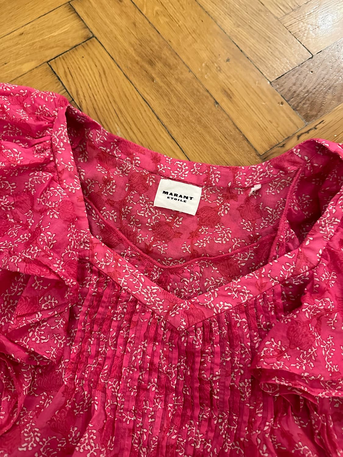 이자벨마랑 마드라나 핑크 블라우스 상품이미지3