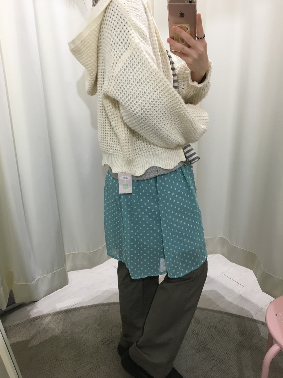 sawako dot knit onepiece 상품이미지5