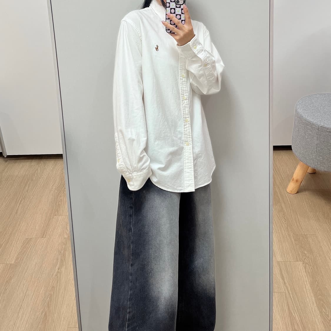 폴로 랄프로렌 코튼 화이트 옥스포드 셔츠 남방 상품이미지1