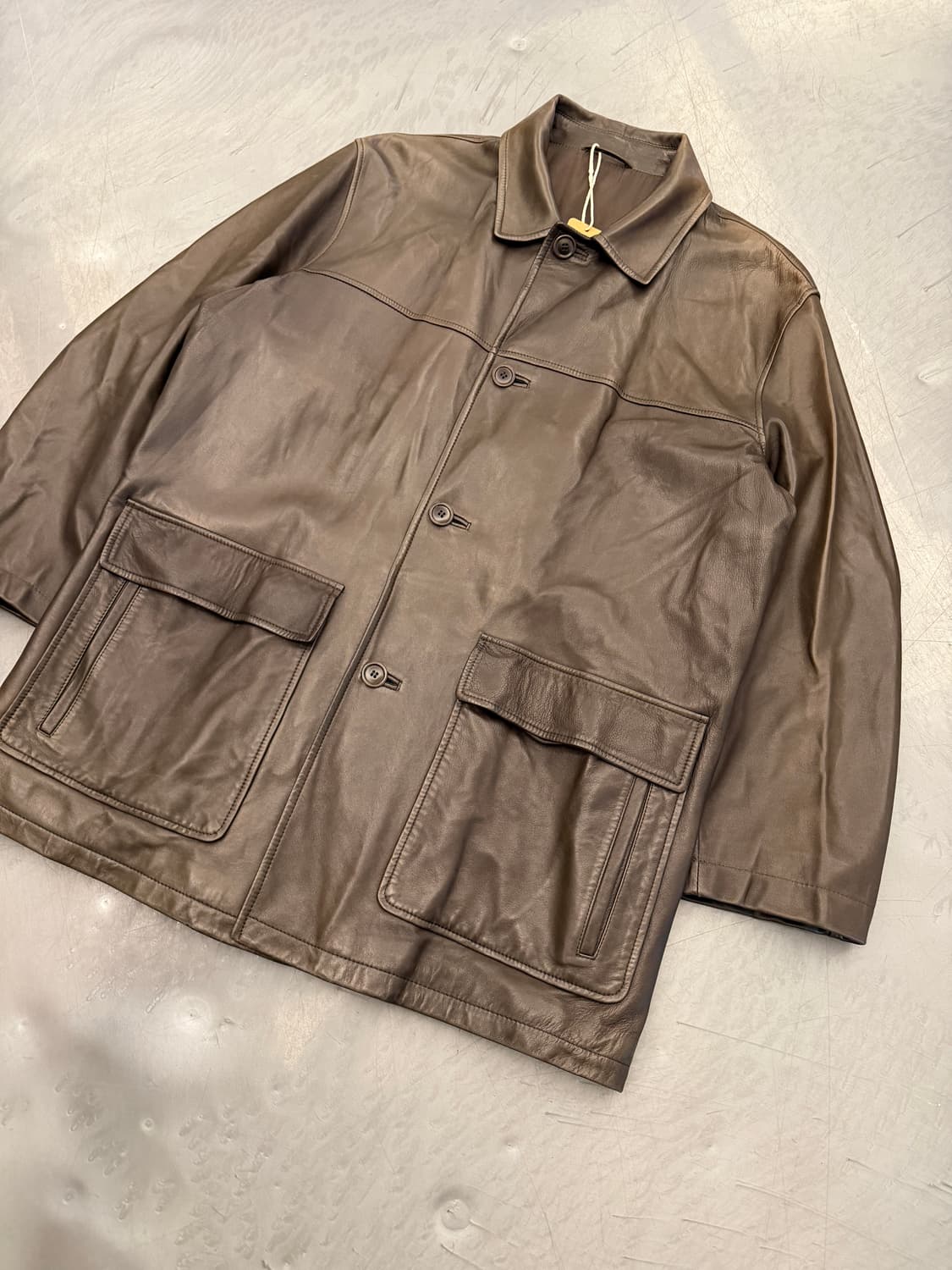 ERMENEGILDO ZEGNA LEATHER 에르메네질도제냐 가죽자켓 상품이미지4