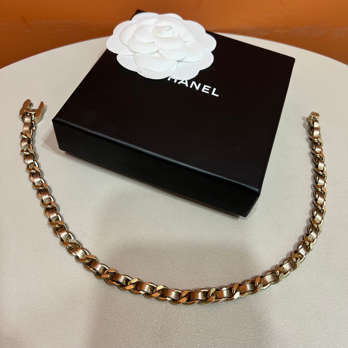 [정품] 샤넬 클래식 빈티지 턴락 초커 - 골드 상품이미지5
