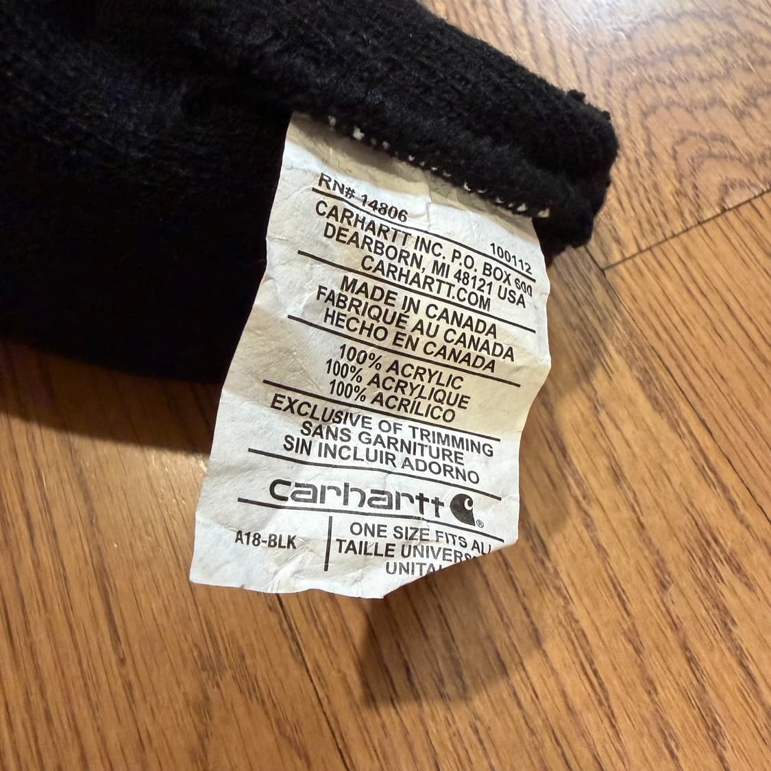 칼하트 아크릴 와치 비니 상품이미지4