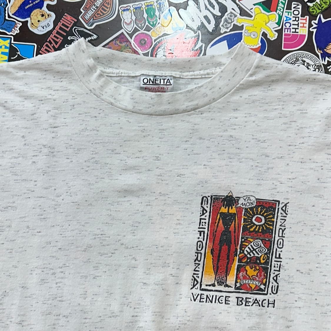90s USA 오네이타 서핑 야만 빈티지 싱글스티치 티셔츠 L 상품이미지5