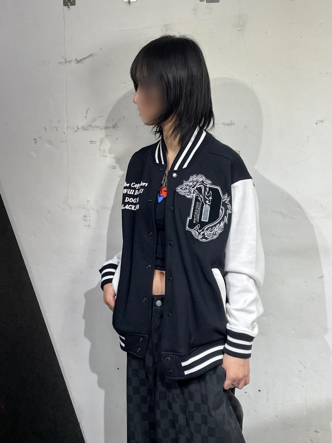 데드스탁 도그타운 블랙드래곤 오리엔탈 자수 바시티 자켓 F 상품이미지3