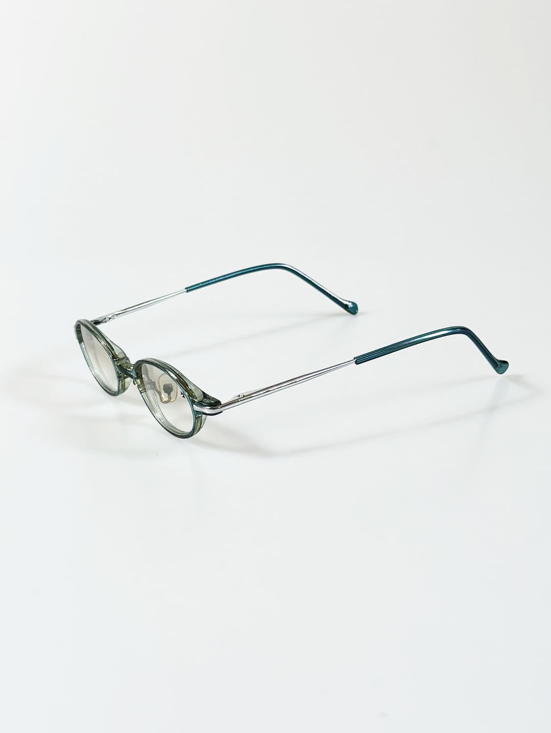 90s VACHERON CONSTANTIN 블루 오벌 뿔테 빈티지 안경 상품이미지3