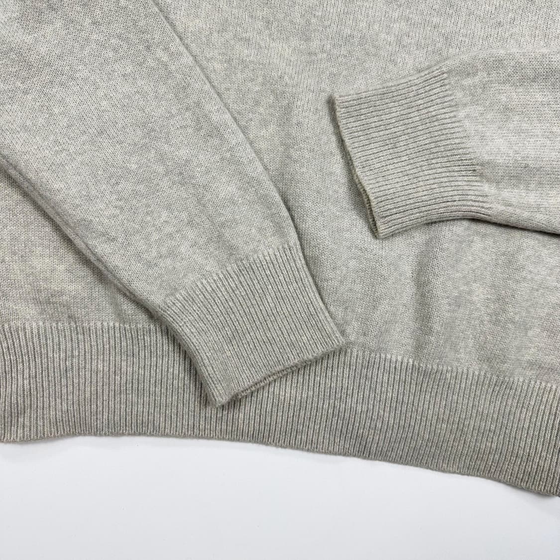 라코스테 빅 크록 오트밀 크루넥 니트 (XL) 상품이미지4