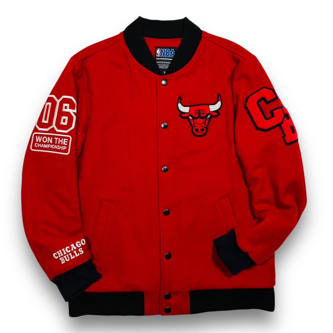NBA 시카고불스 06 레드 스타디움 바시티 자켓 상품이미지2