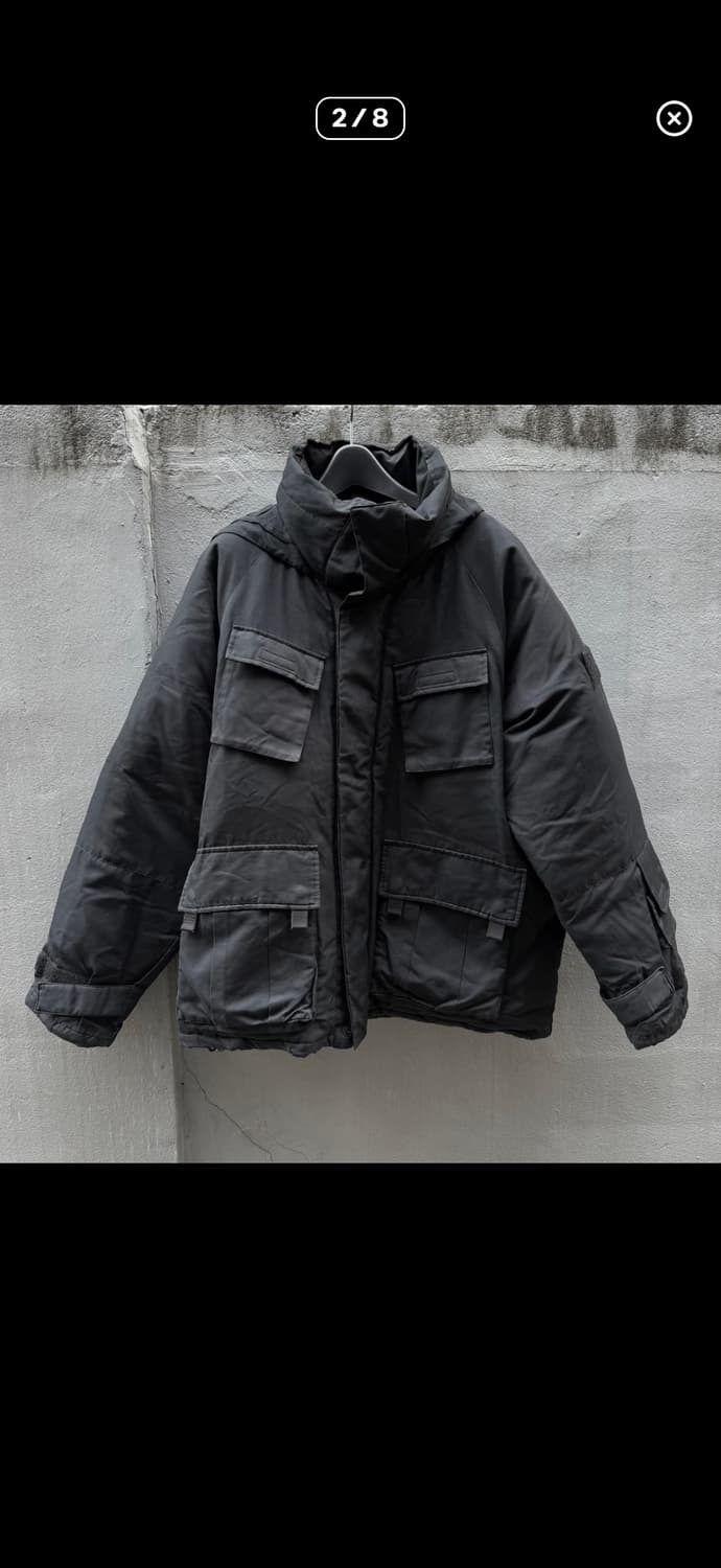 ppfm 밀리터리 비대칭 포켓 다운 패딩 자켓 상품이미지1