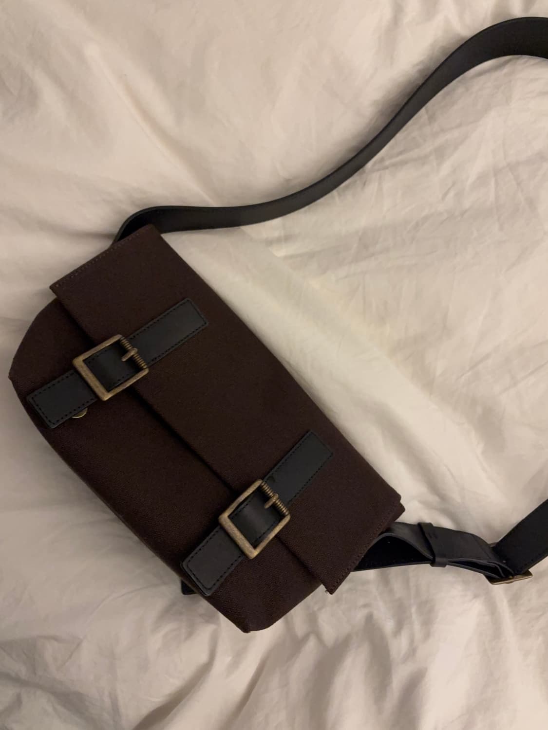 After pray 폴디드 사첼 백 브라운 상품이미지3