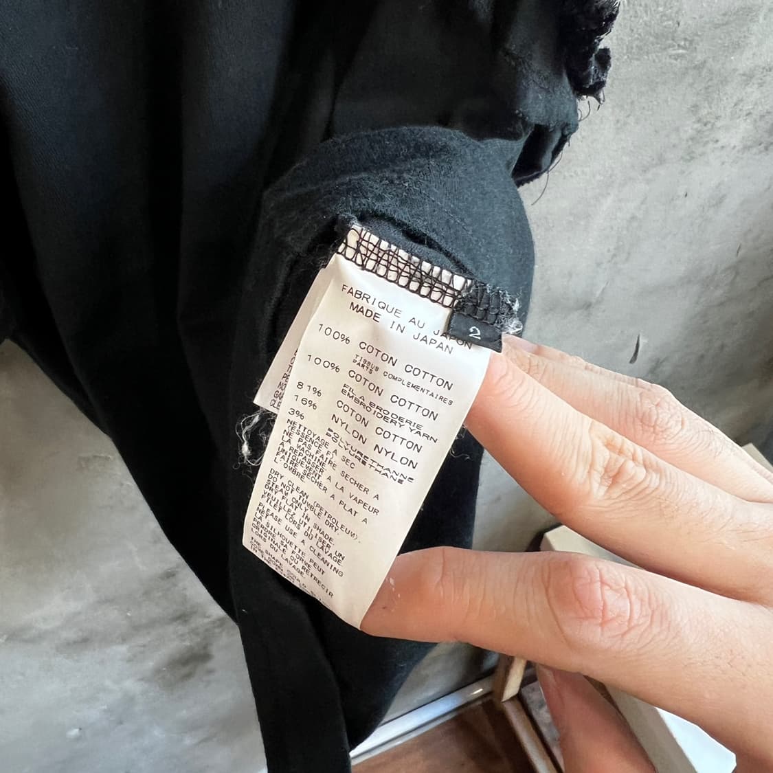 23aw 요지 야마모토 러플 레이어드 티셔츠 상품이미지6