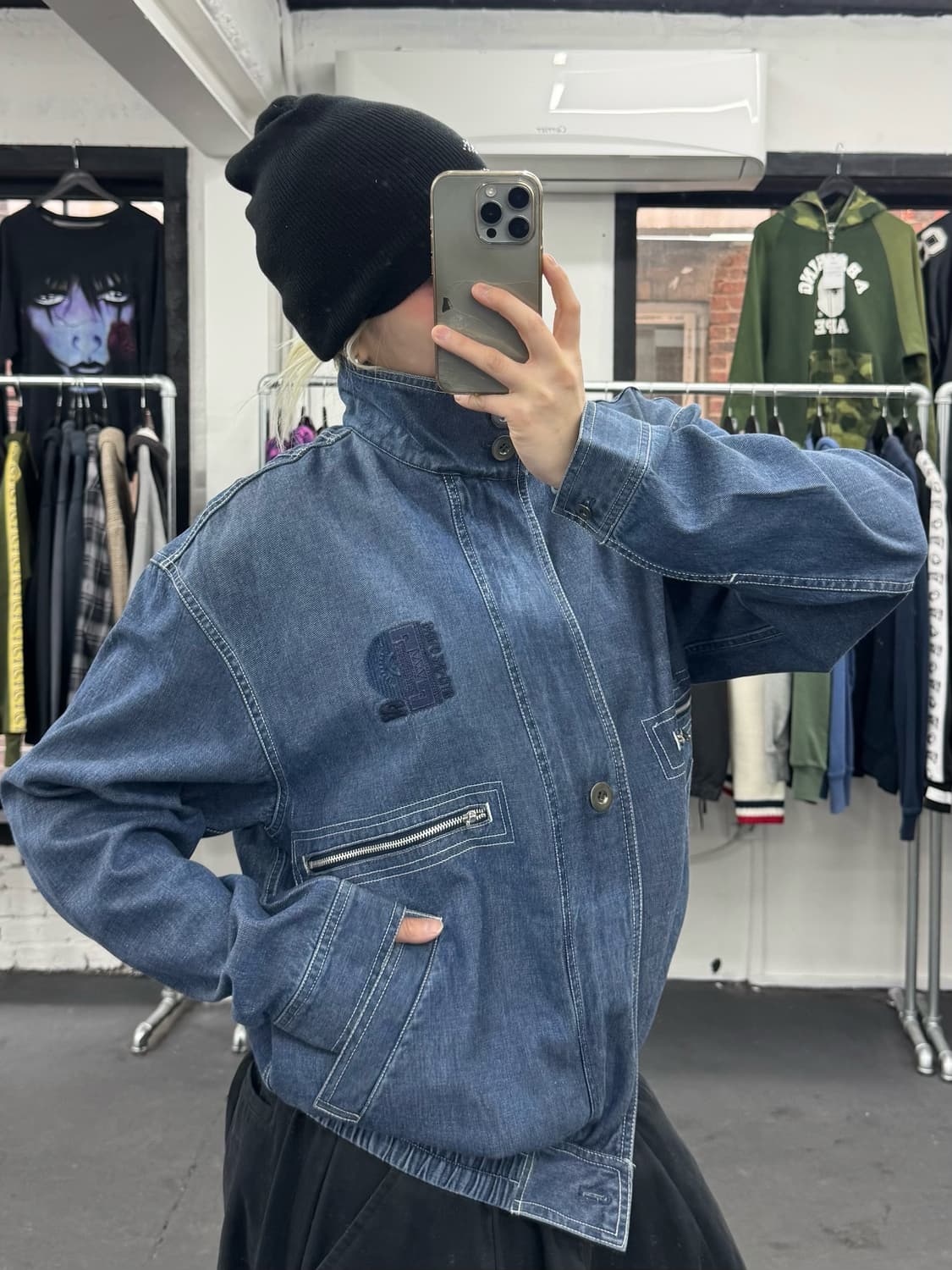 PAGELO 데님 블루종 자켓 상품이미지5