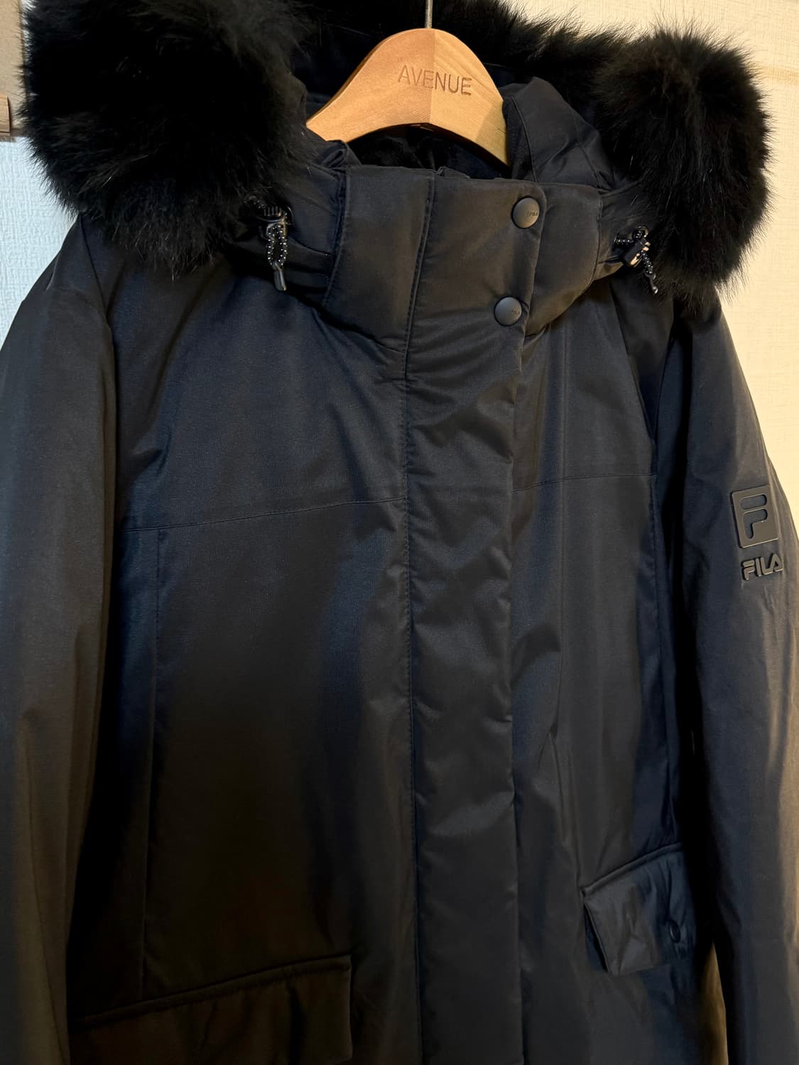 [L]FILA 휠라 프리미엄 여우털 구스다운 롱패딩 상품이미지2