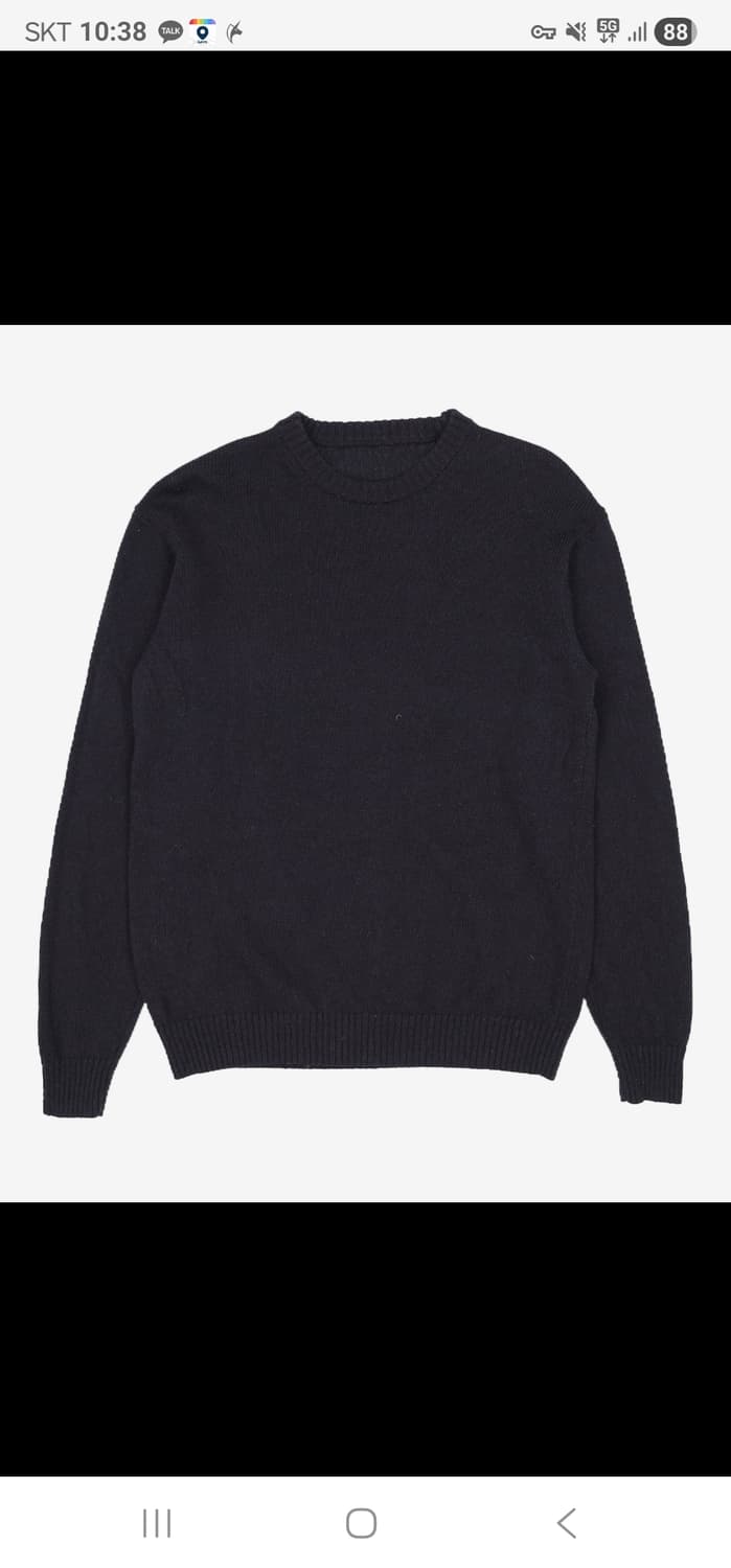 MUJI 무인양품 블랙 니트 XL 상품이미지1