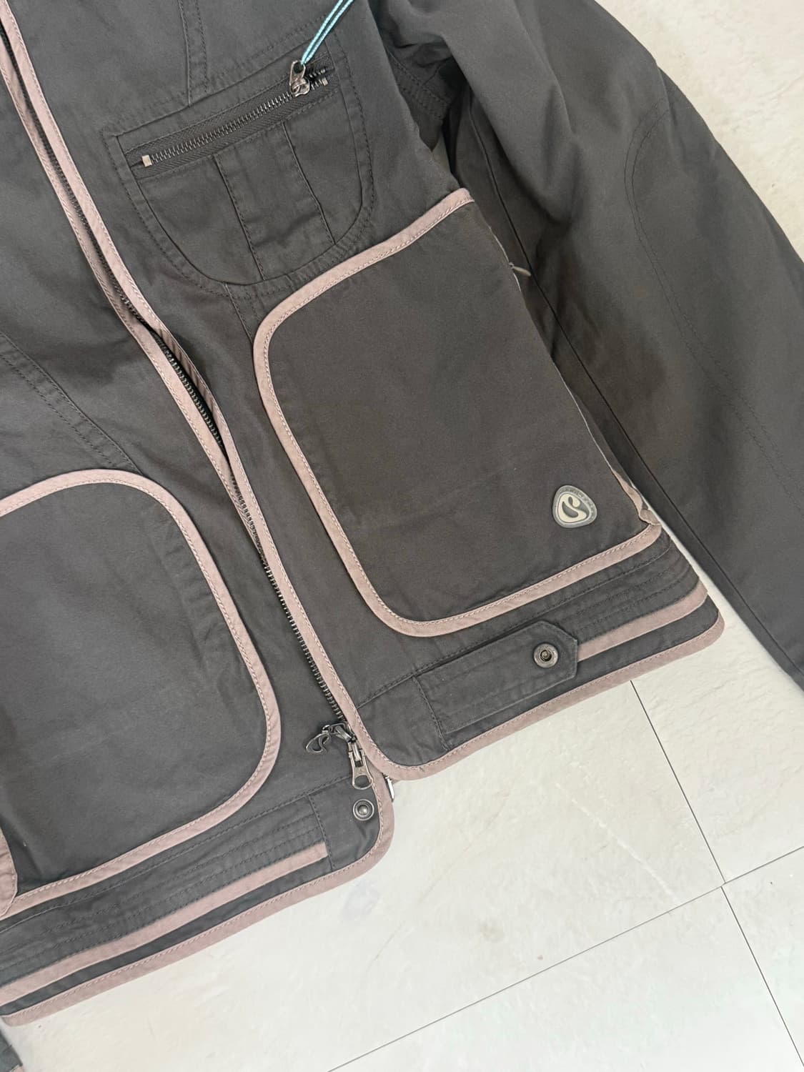 코이세이오 바인딩 코튼자켓 퍼플브라운 상품이미지2