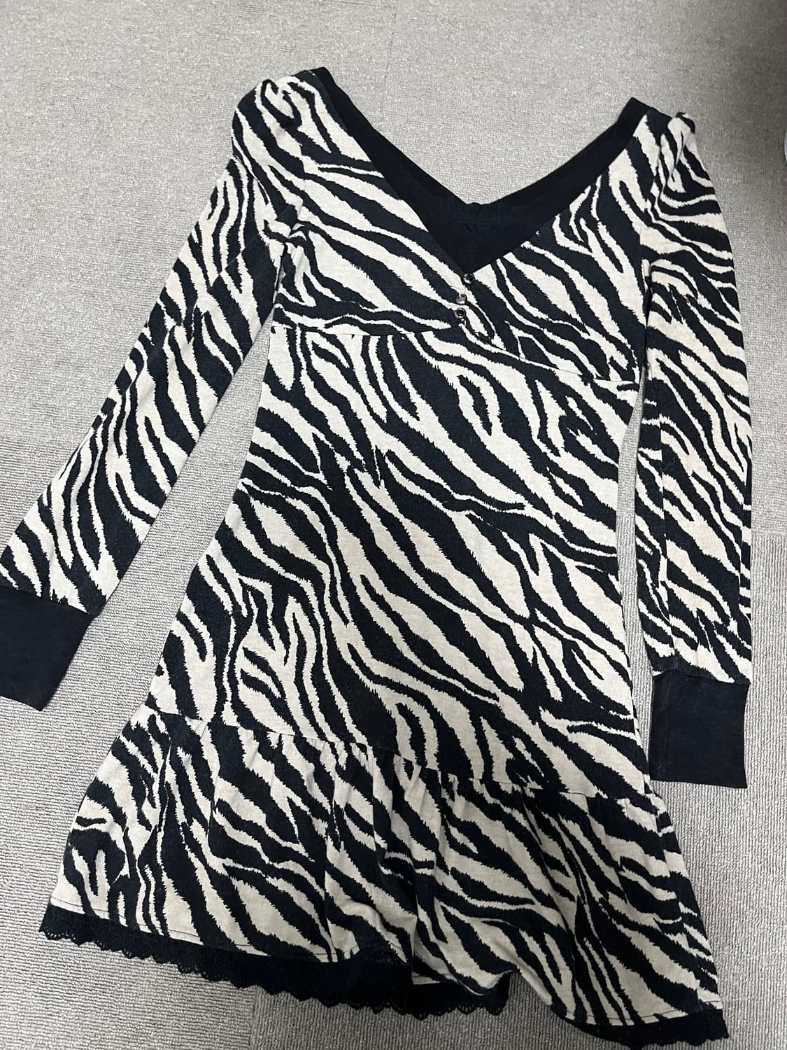 호피 원피스 갸루 오네갸루 상품이미지1