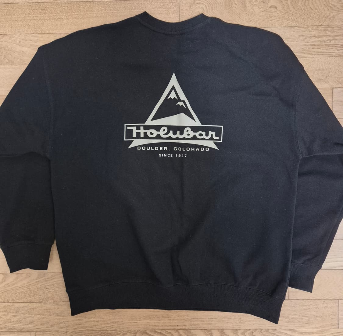 홀루바 크루넥 스웻 L사이즈 블랙 상품이미지3