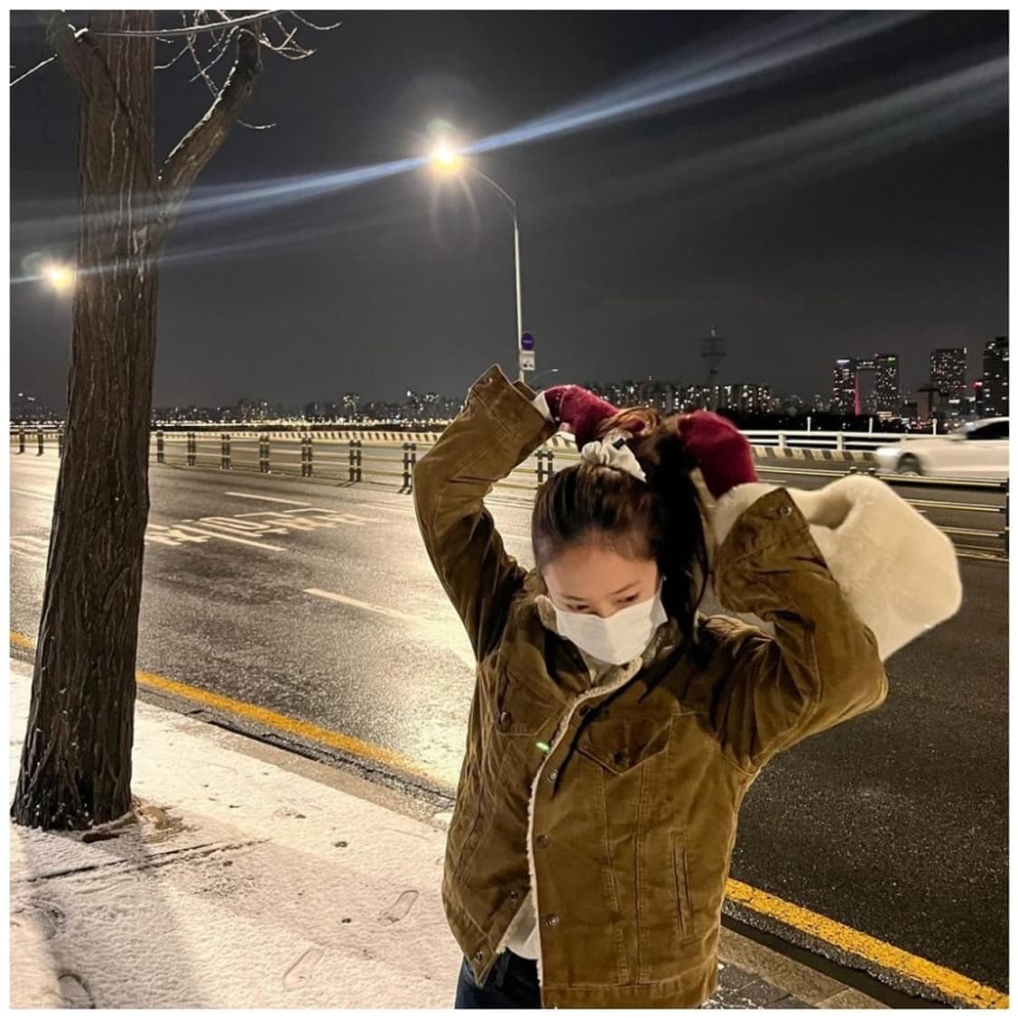 폴로 랄프로렌 코듀로이 플리스 트러커 자켓 (크리스탈 실제 착용 모델) 상품이미지3