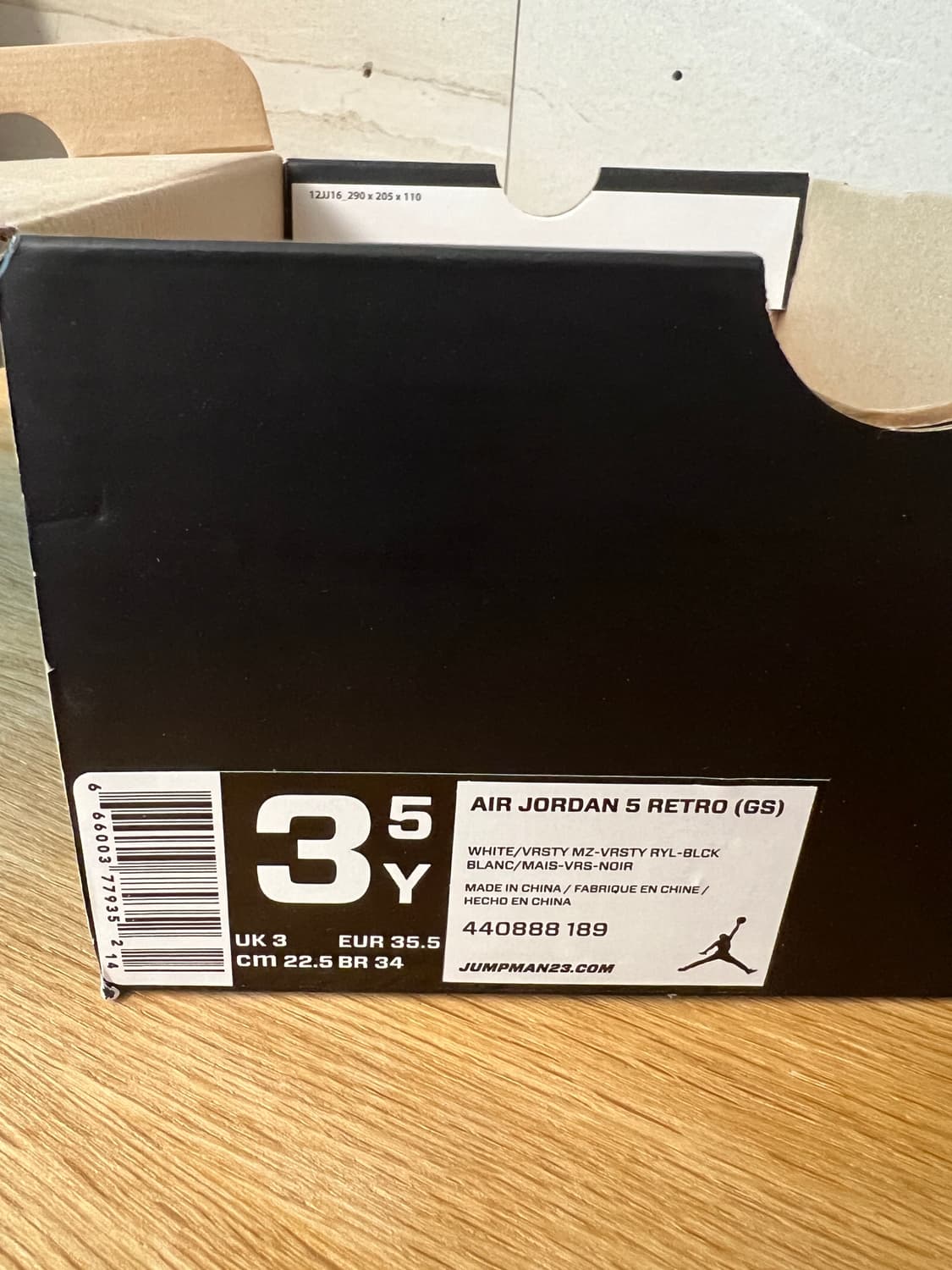 [225/3.5Y] [새제품] 🏀슬램덩크 서태웅 신발 에어 조던 5 ( 상품이미지5