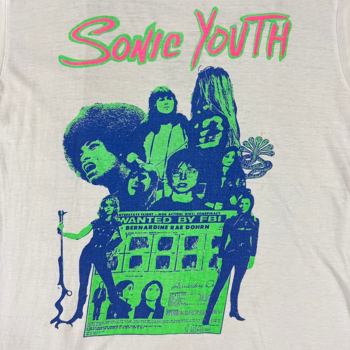 빈티지 90s Sonic Youth Tannis Root 소닉유스 티셔츠 상품이미지3
