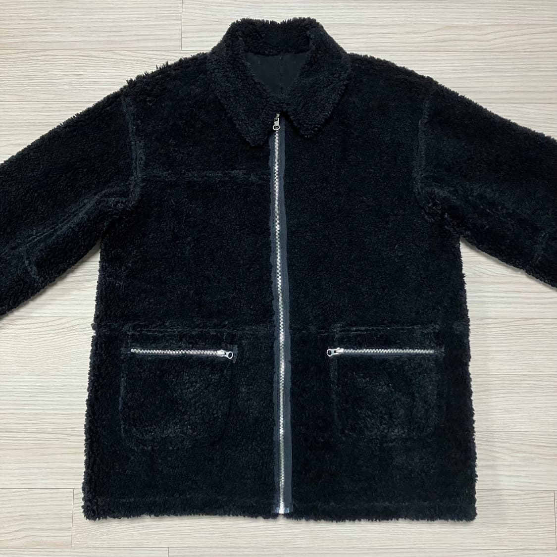 [새상품] 로우클래식 로클 리버서블 무스탕 블랙 상품이미지7