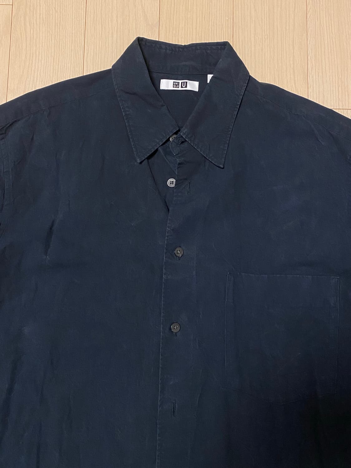 유니클로 U 블랙 셔츠 L 상품이미지2