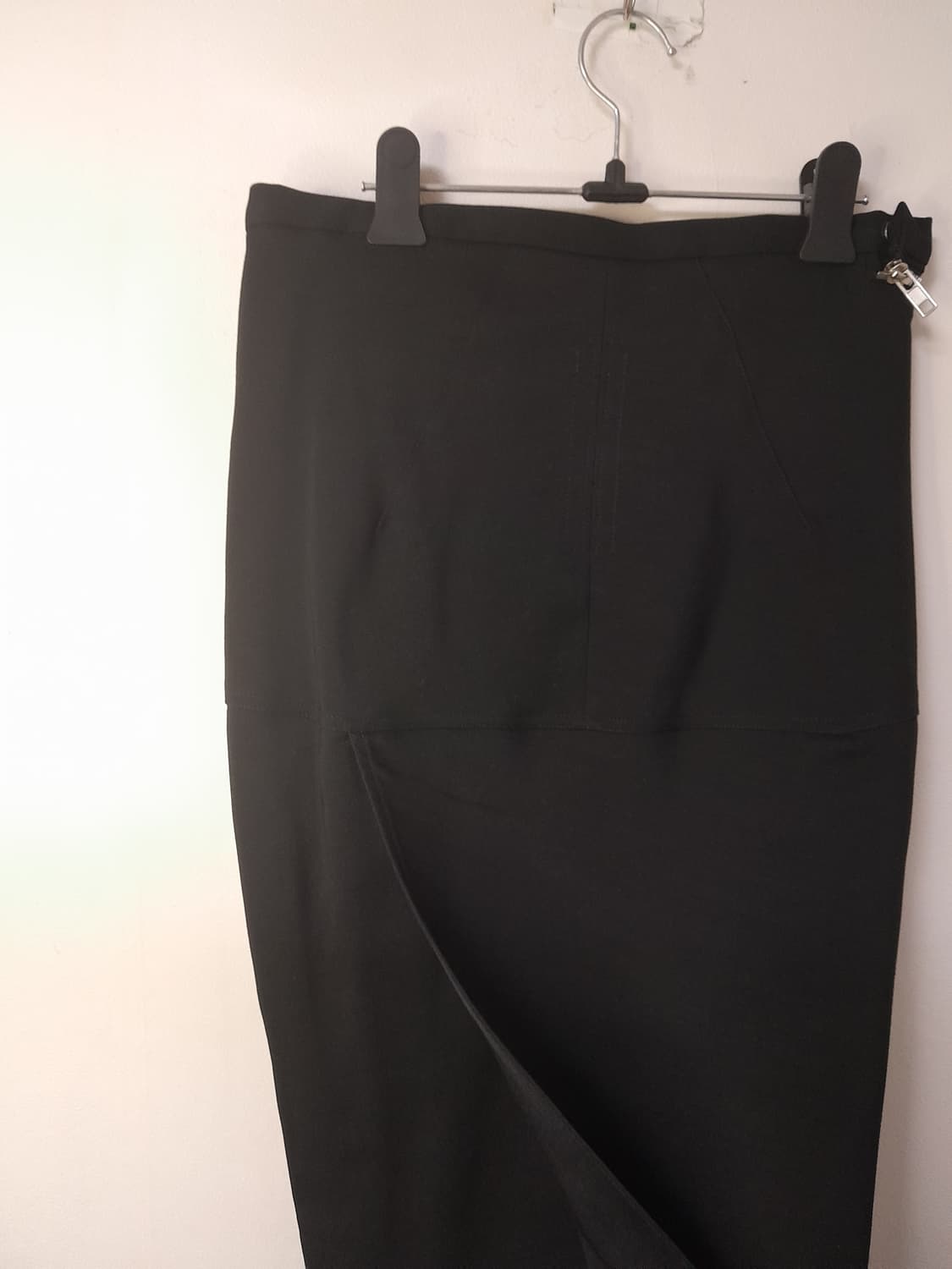 릭오웬스 울실크 지퍼 Aircut 스커트 38 상품이미지7