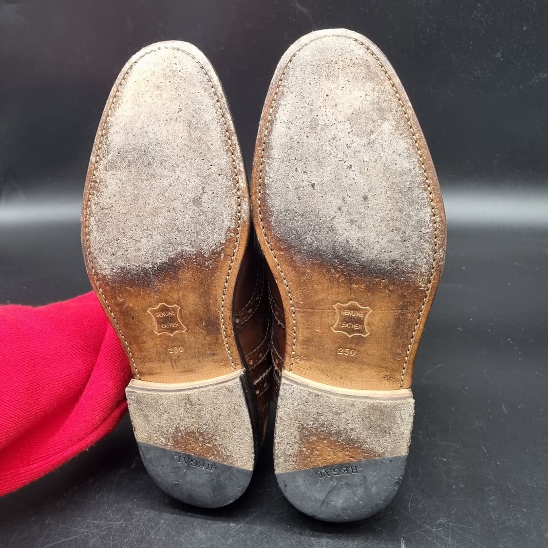 금강 헤리티지리갈 남성윙팁구두 실사이즈255 상품이미지3