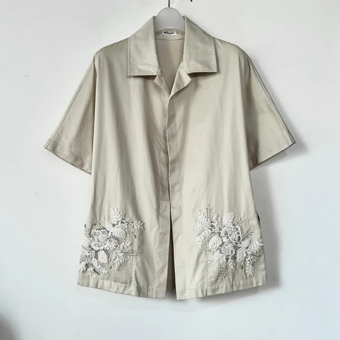 키톤 Kiton 비즈 자수 반팔 셔츠 자켓 상품이미지1