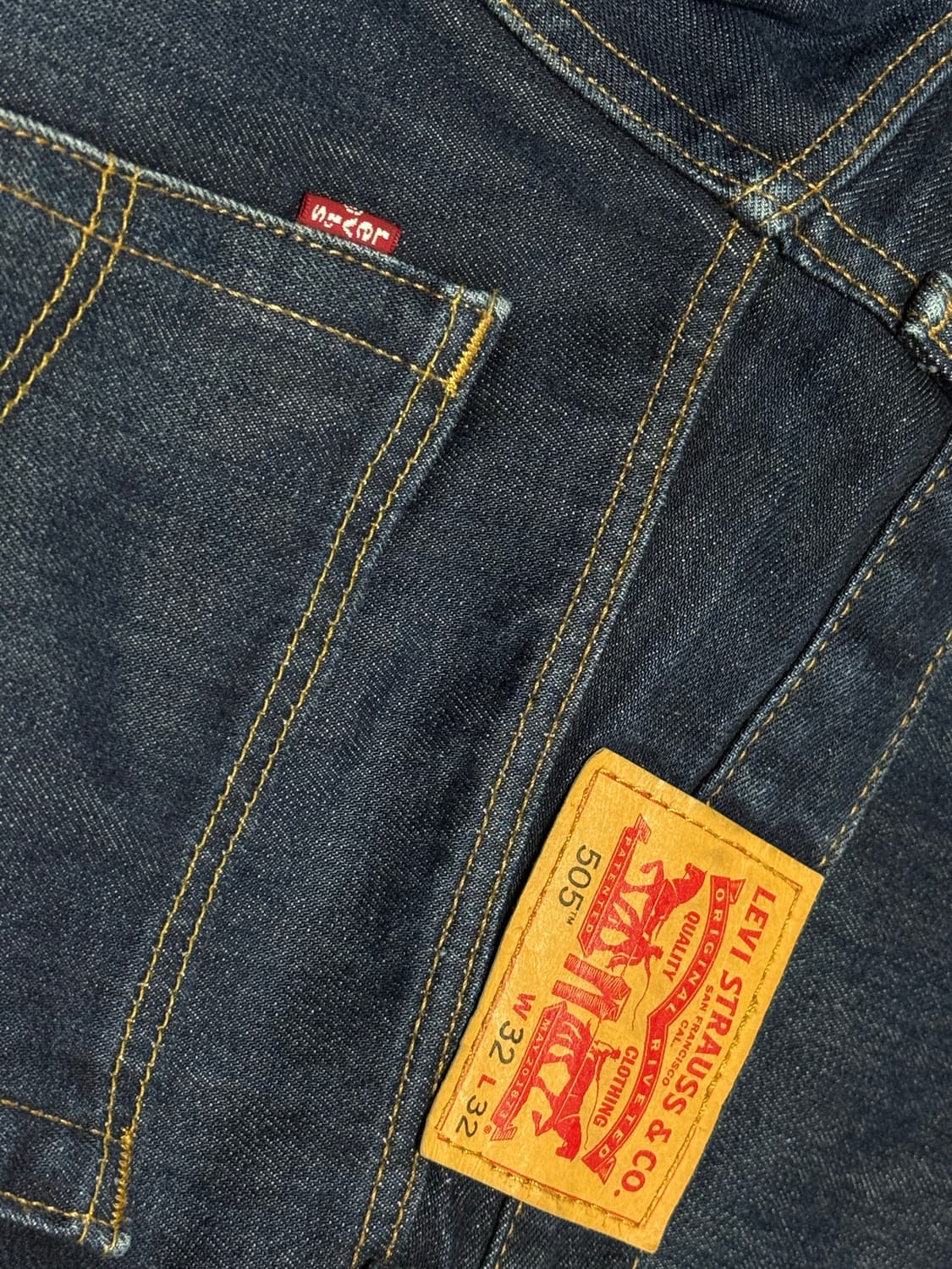 빈티지) 리바이스 505 인디고 32-32 상품이미지4