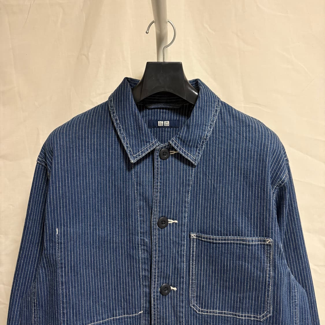 유니클로 히코리 데님 워크자켓 / 블루, M 상품이미지2