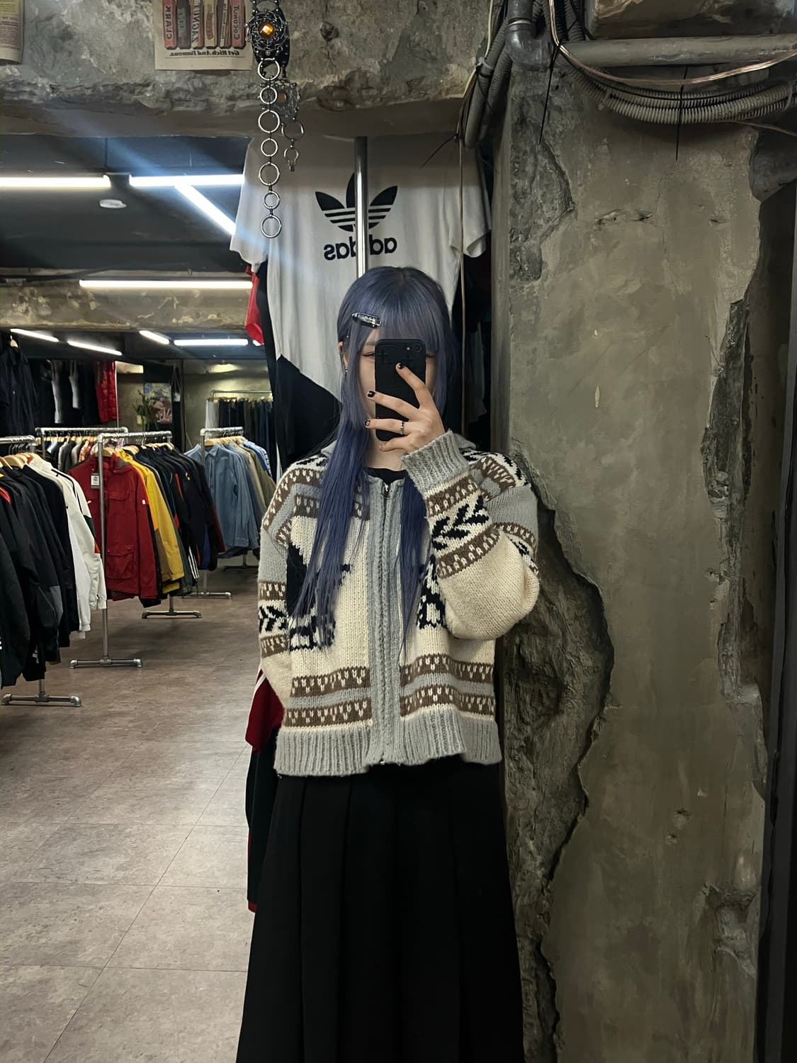 빈티지 무늬 니트 가디건   #csz2323 상품이미지2