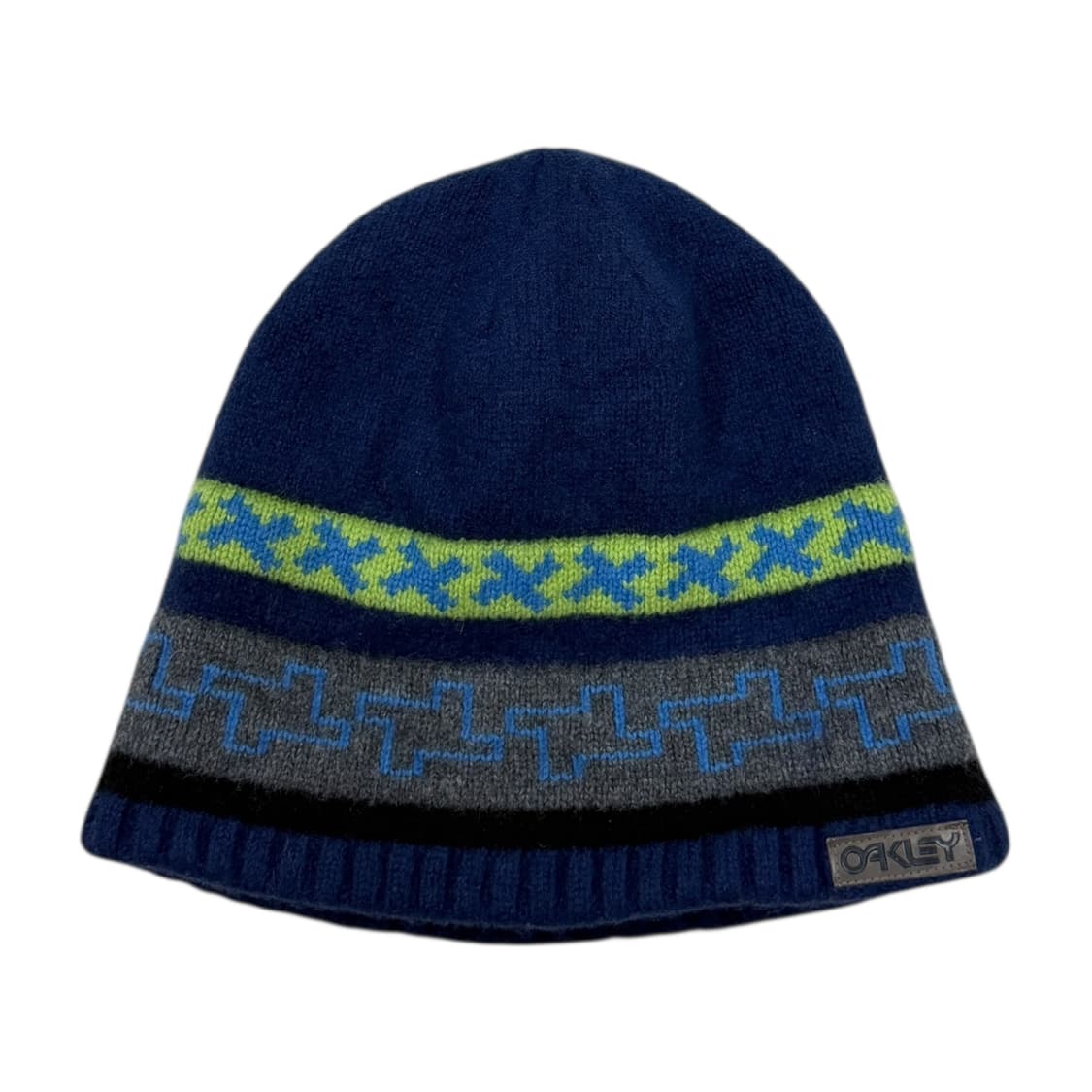 오클리 빈티지 패턴 니트 비니 모자 상품이미지1