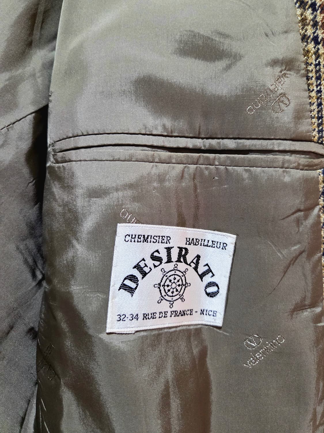 [GFT정품] 빈티지 발렌티노 우모 퓨어 울 체크 블레이저 상품이미지3