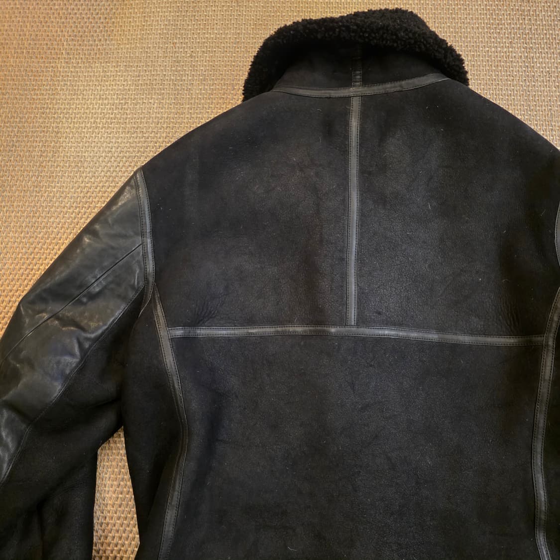 랄프로렌 퍼플라벨 이탈리안 최고급 새끼양 시어링 B-3 무스탕 자켓 상품이미지9