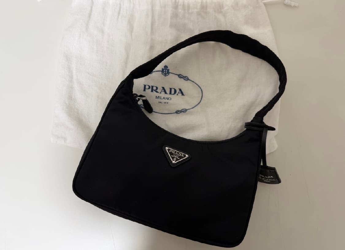 프라다 리에디션 2000 리나일론 미니백 블랙 테수토 호보백 상품이미지1