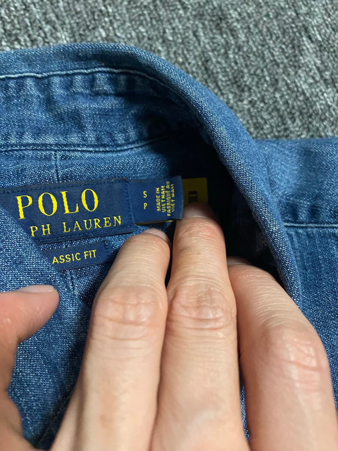 [반값이하정리] 최신QR택 폴로 데님 셔츠 정리 상품이미지4