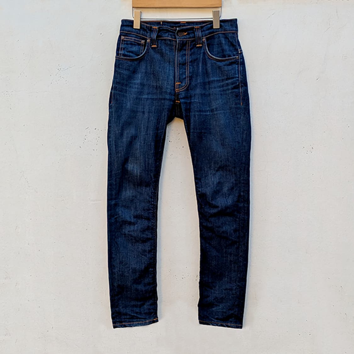 누디진 / 데님 청바지 (씬핀 드라이 에크루 엠보) 상품이미지5